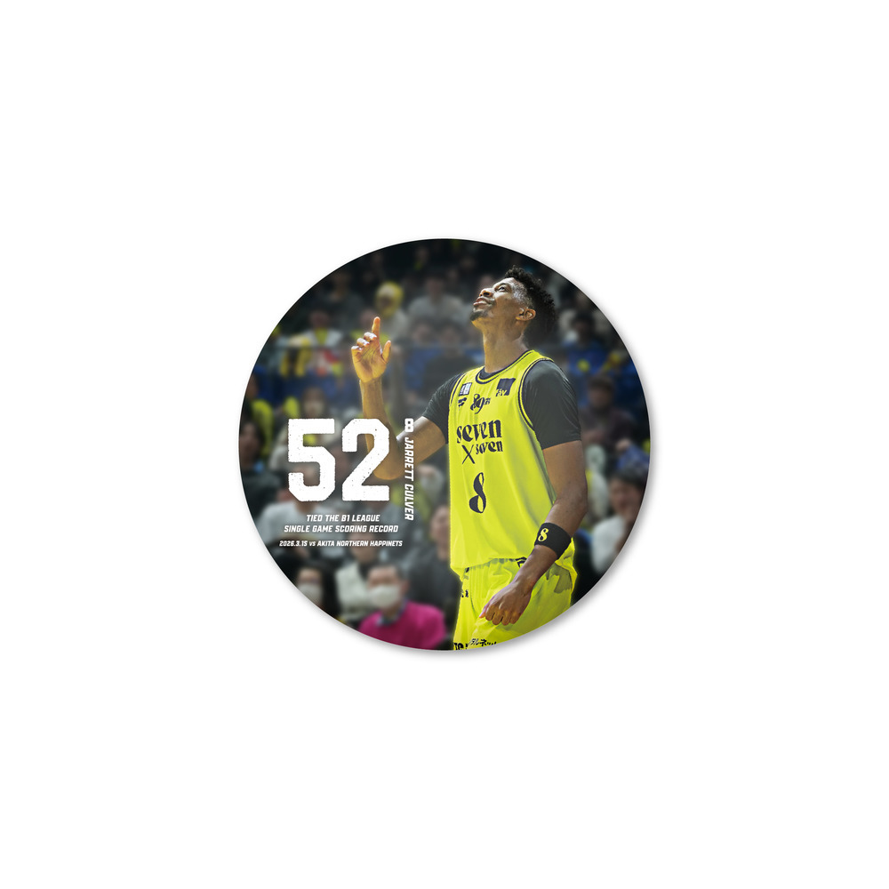 #8 ジャレット・カルバー選手 Bリーグ1試合最多得点タイ記録缶バッジ 詳細画像 1カラー 6